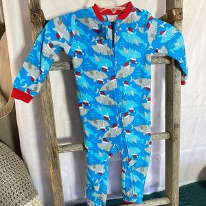 Footless Fleece Christmas Pajamas